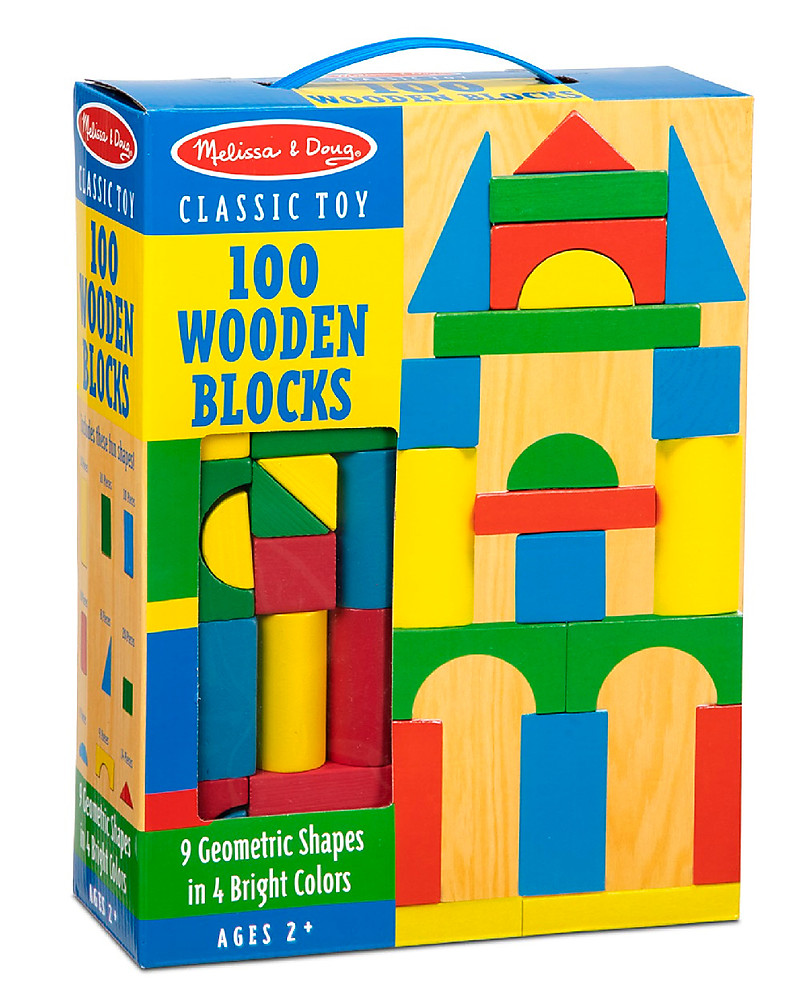 melissa & doug 100 wooden blocks